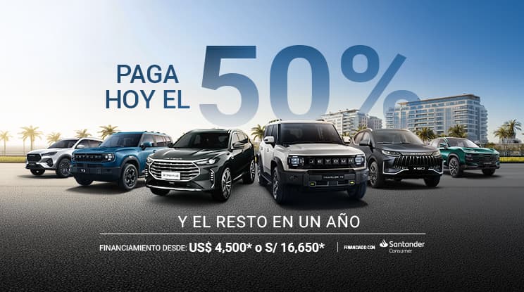 PAGA EL 50% HOY, EL RESTO EN UN AÑO