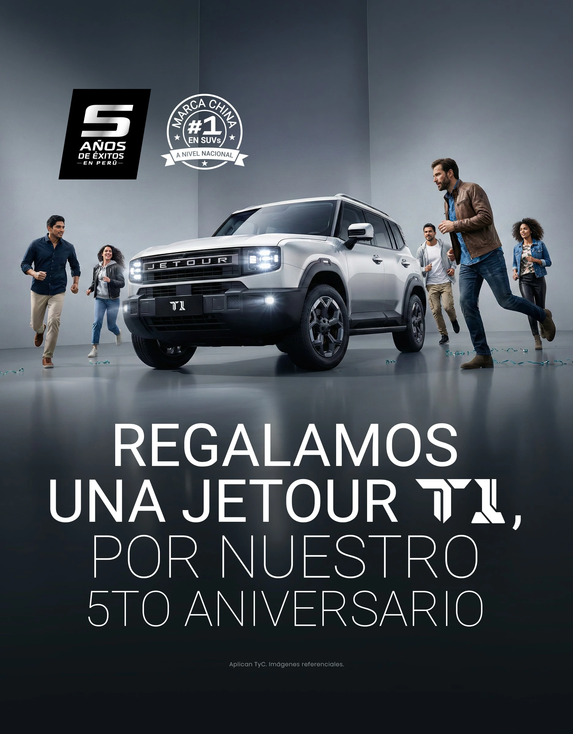 Regalamos una Jetour T1 por nuestro 5to aniversario